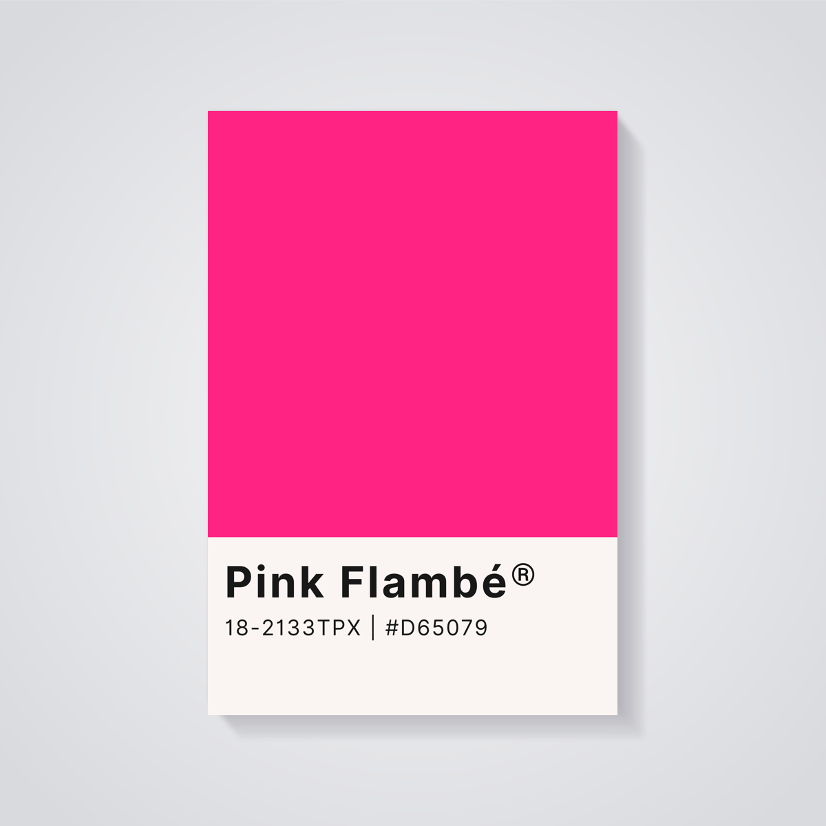 Pink Flambé Swatch Poster