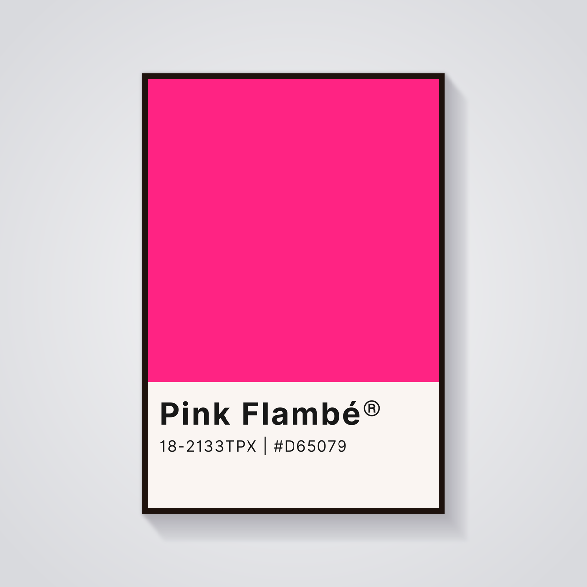 Pink Flambé Swatch Poster
