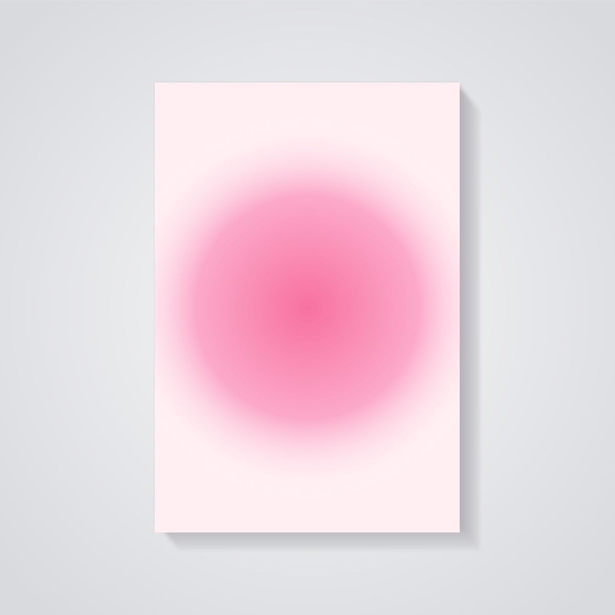 Pink Gradient Swirl Poster