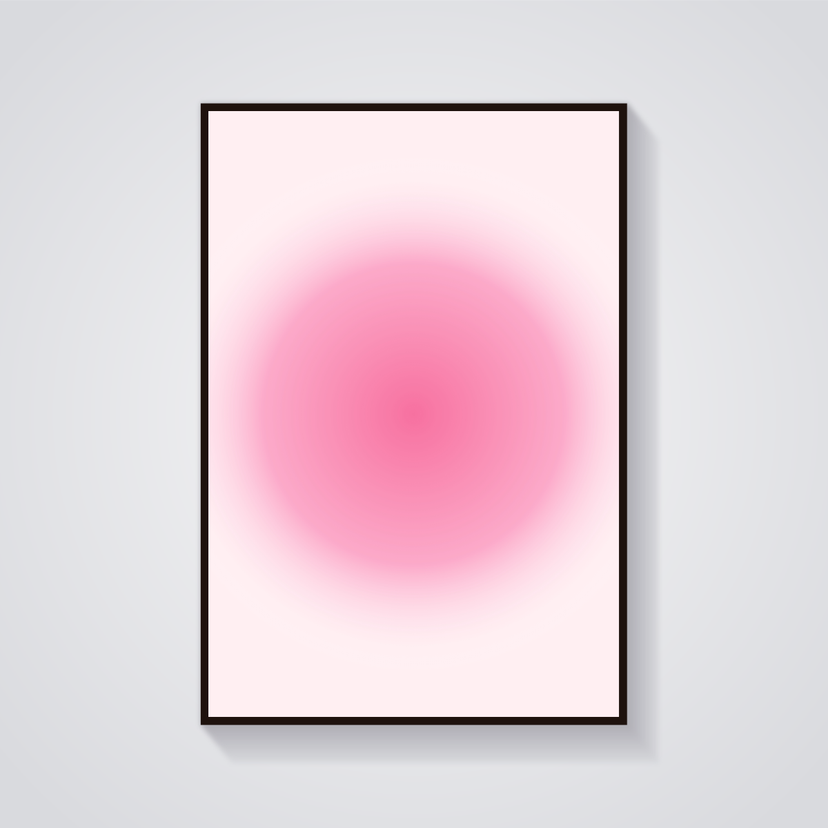 Pink Gradient Swirl Poster