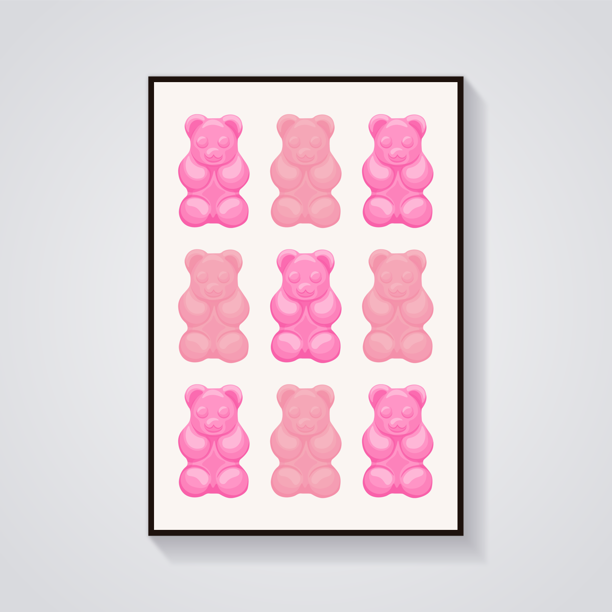 Pink Gummy Bears Poster