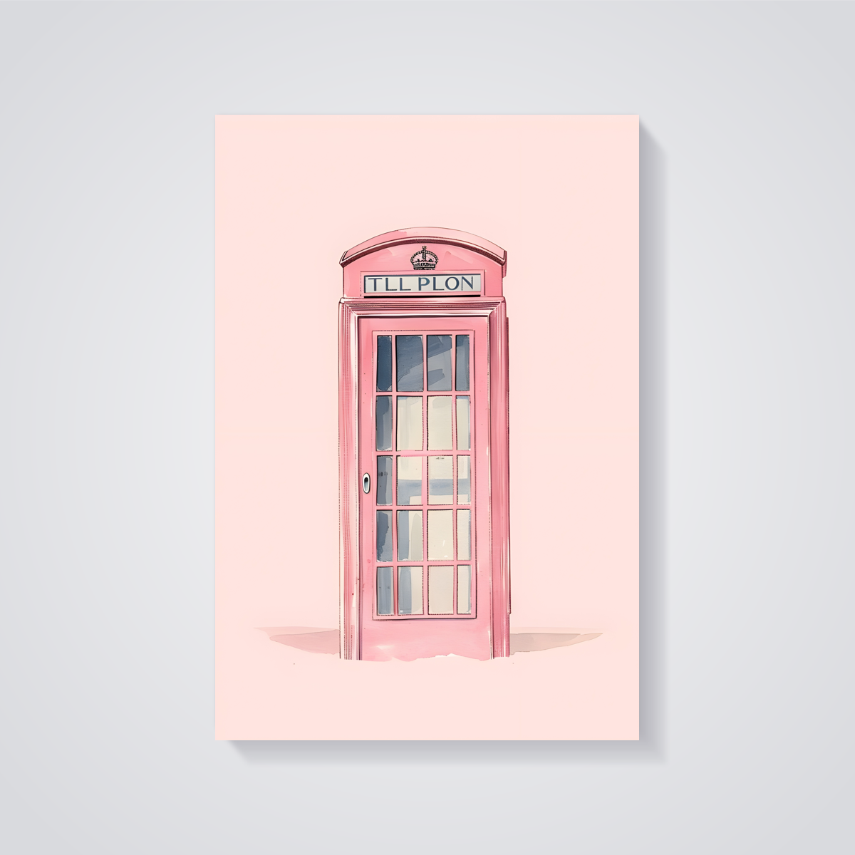 Pink Phone Booth Poster