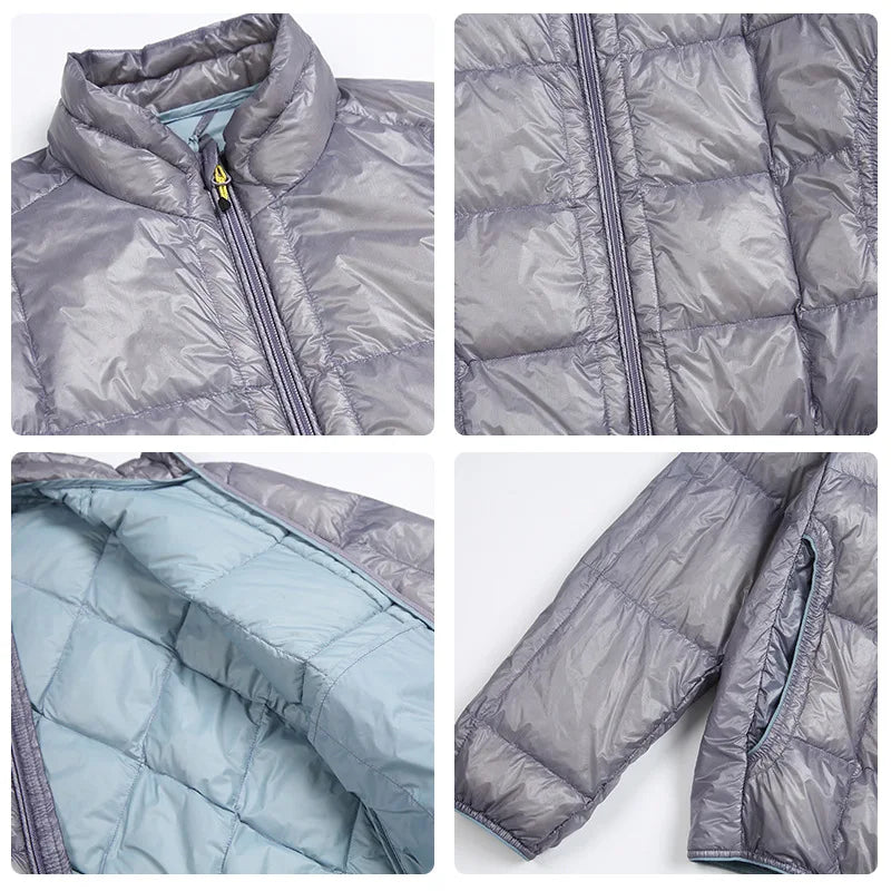 Portable Y2K Waterproof Nylon Ultra Light Down Puffer Jacket Coat