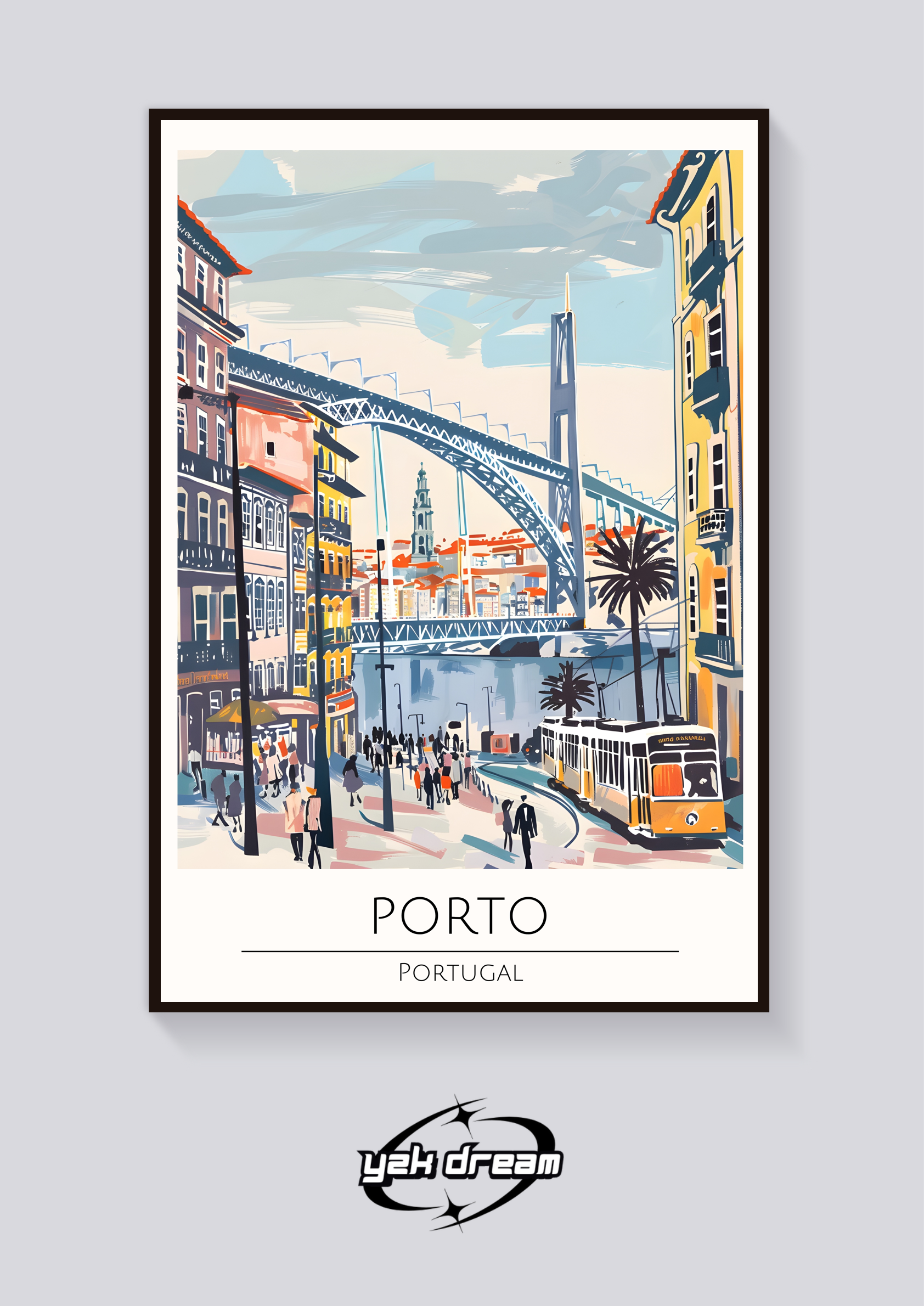 Porto Portugal Tram Poster
