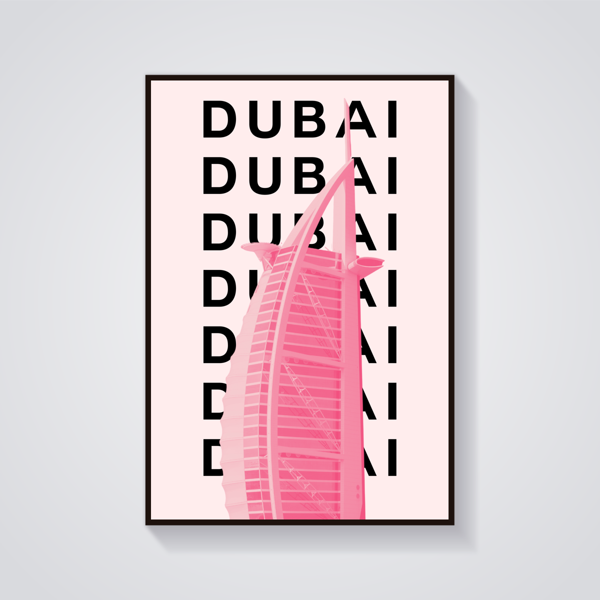 Preppy Burj Al Arab Dubai Poster