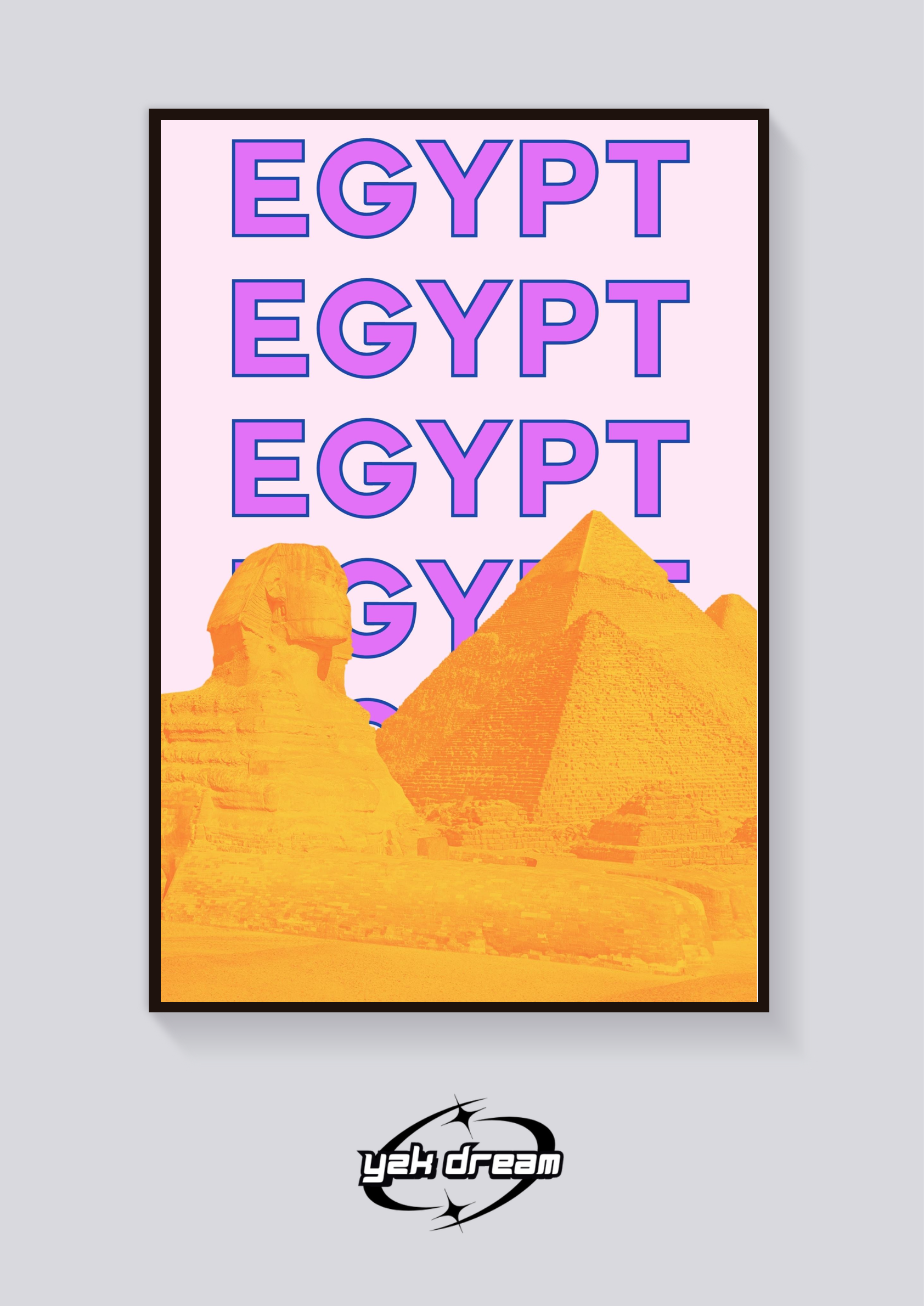 Preppy Egypt Destination Poster