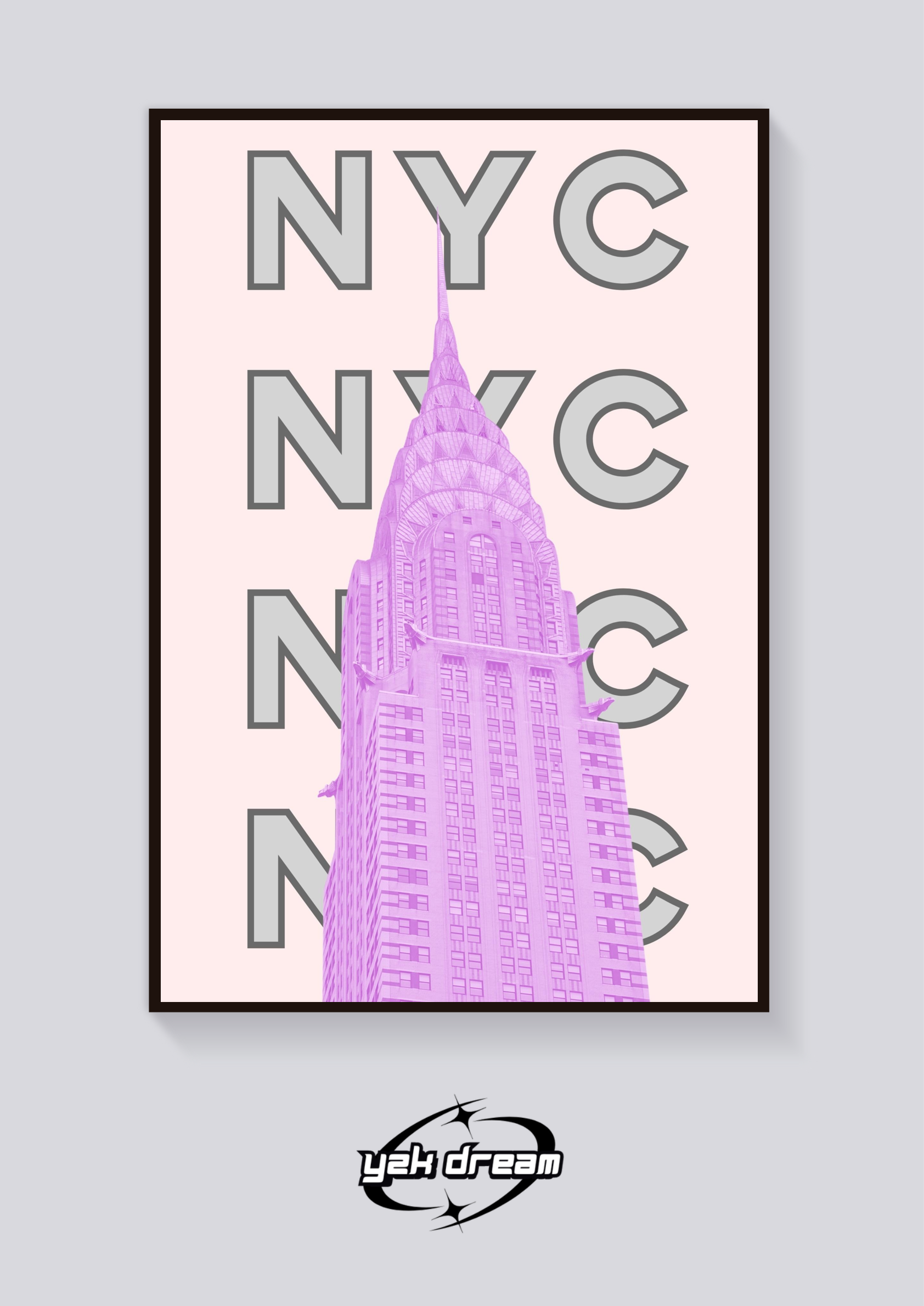 Preppy NYC Chrysler Building Poster