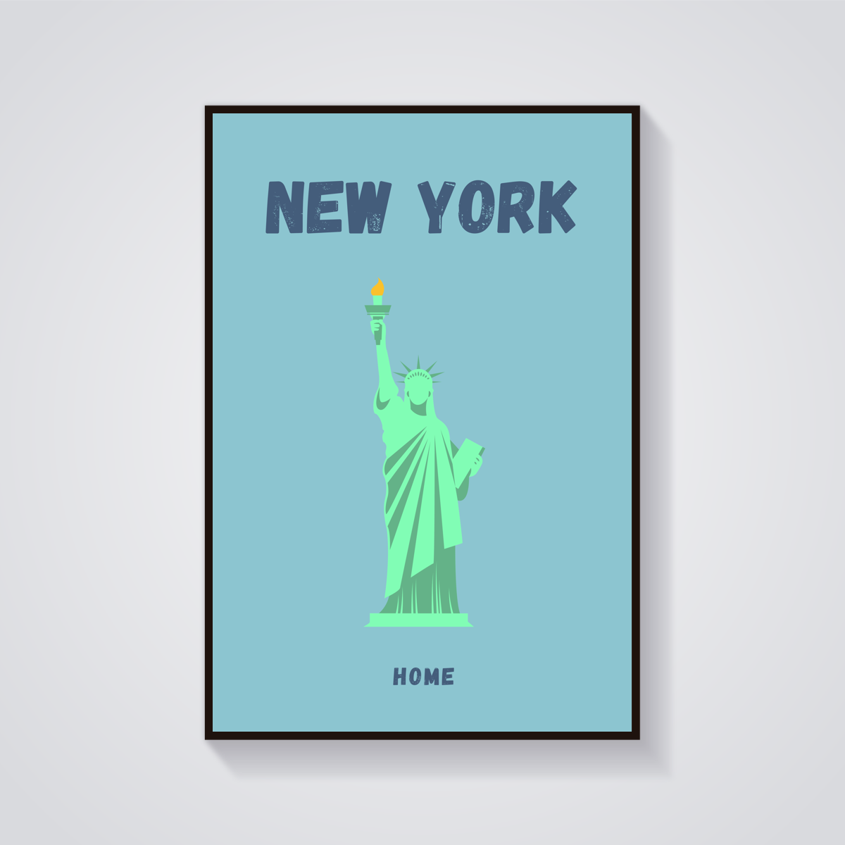 Preppy New York Statue of Liberty Poster