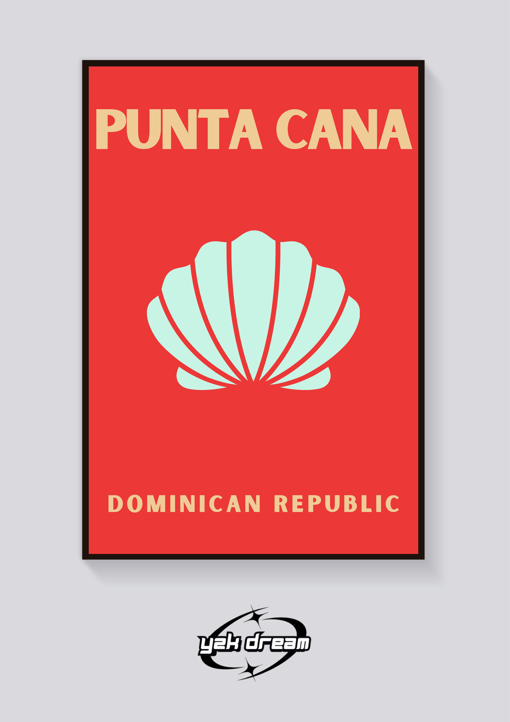 Preppy Punta Cana Dominican Republic Poster