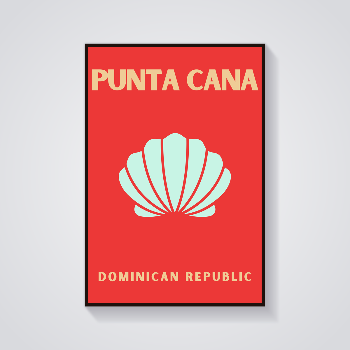 Preppy Punta Cana Dominican Republic Poster