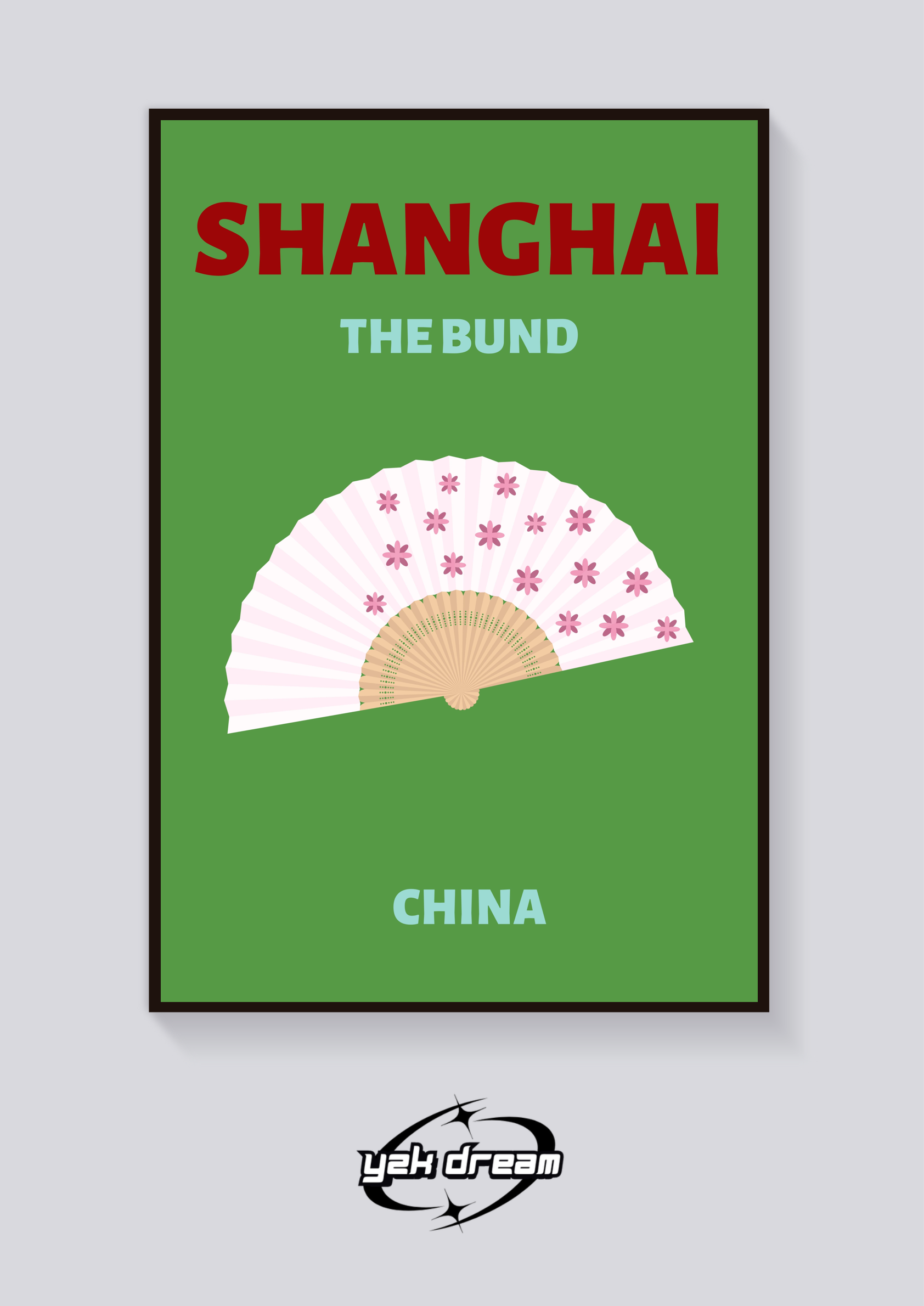 Preppy Shanghai Fan Poster