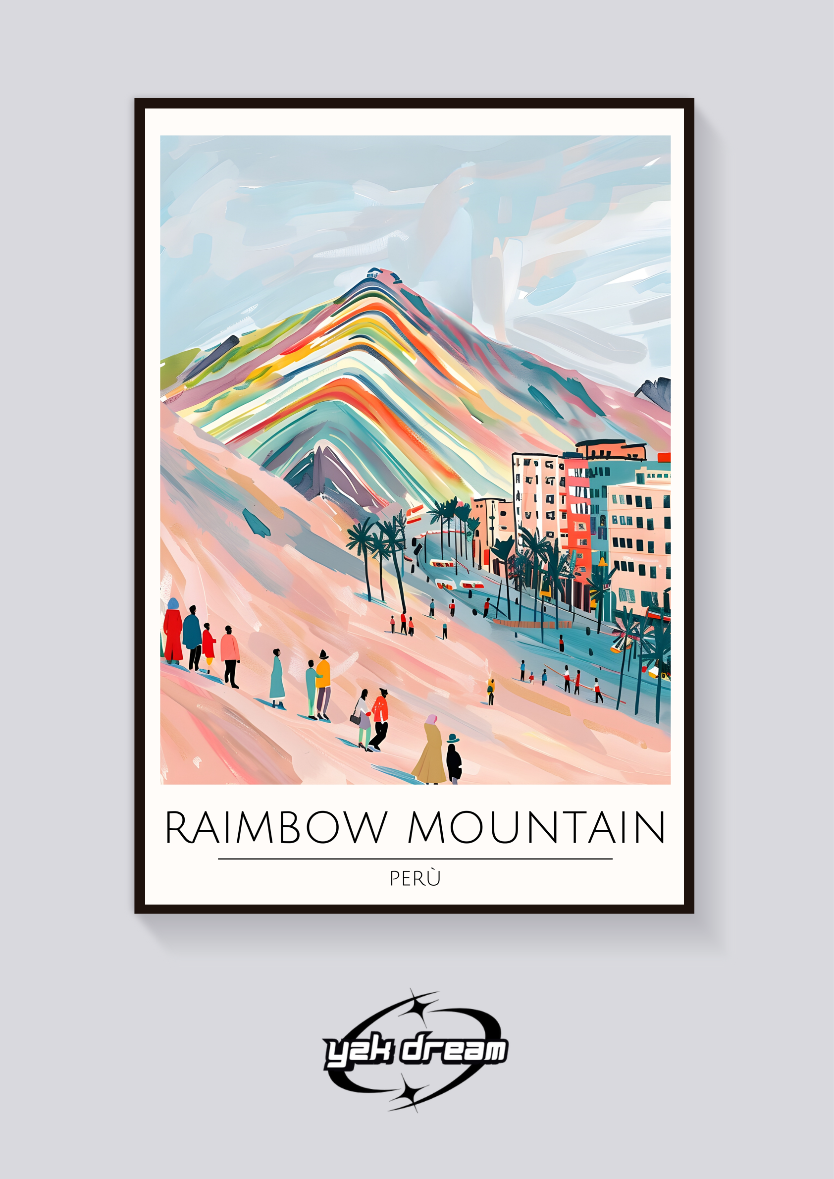 Rainbow Mountain Peru Poster