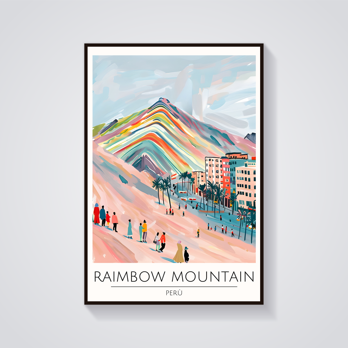 Rainbow Mountain Peru Poster