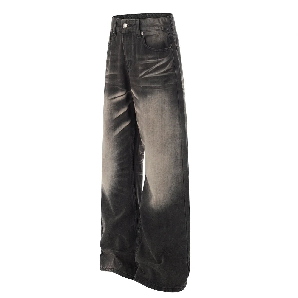 Retro Y2K Gradient Dyed Baggy Denim Jeans