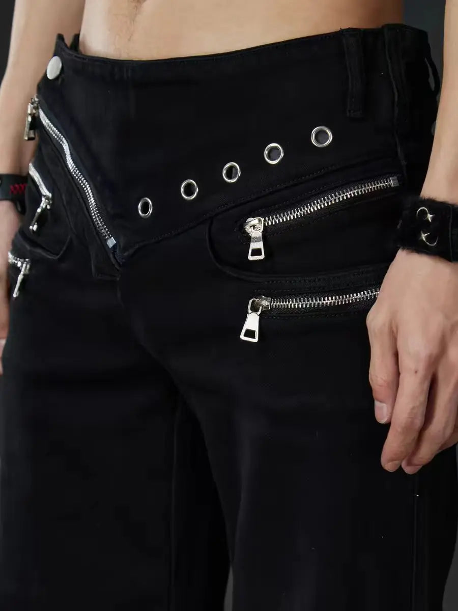 Retro Y2K High Waist Micro Flare Jeans