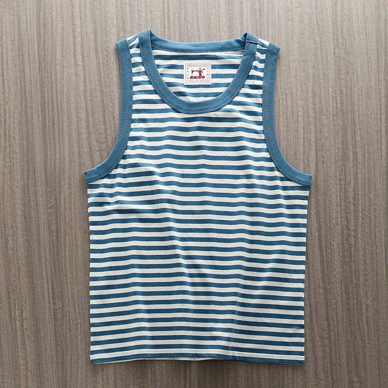 Retro Y2K Striped Tank Top