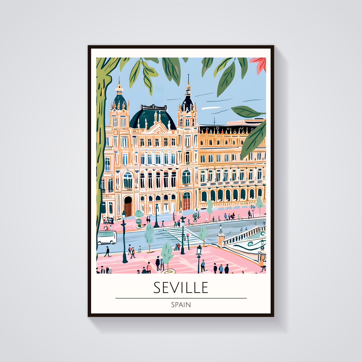 Seville Architecture Poster