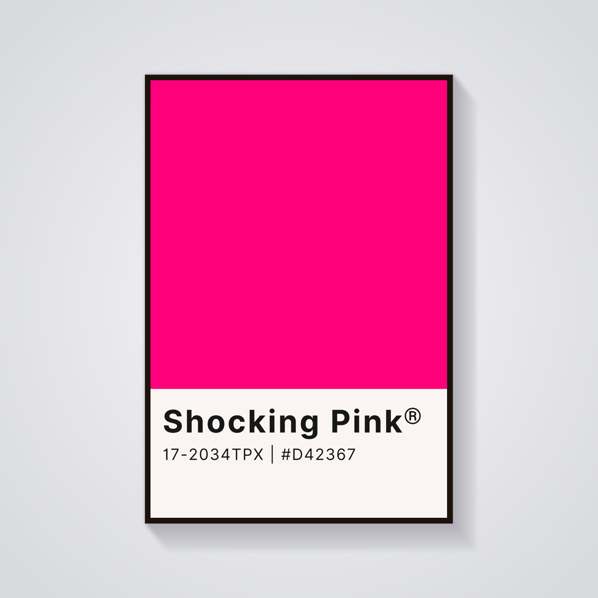 Shocking Pink Aesthetic Poster