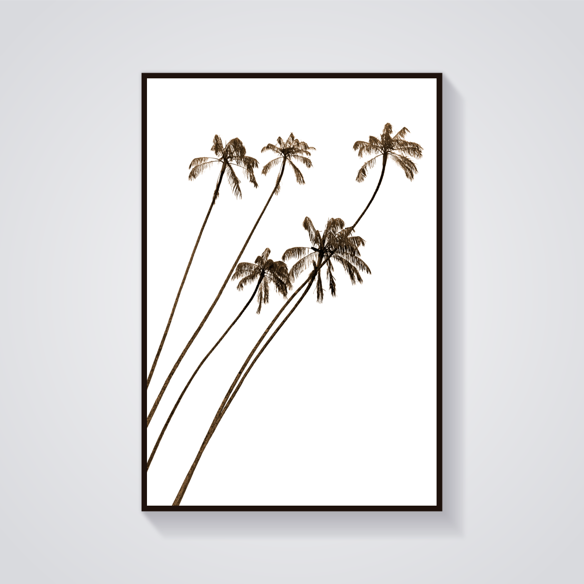 Slanted Palms Vintage Poster