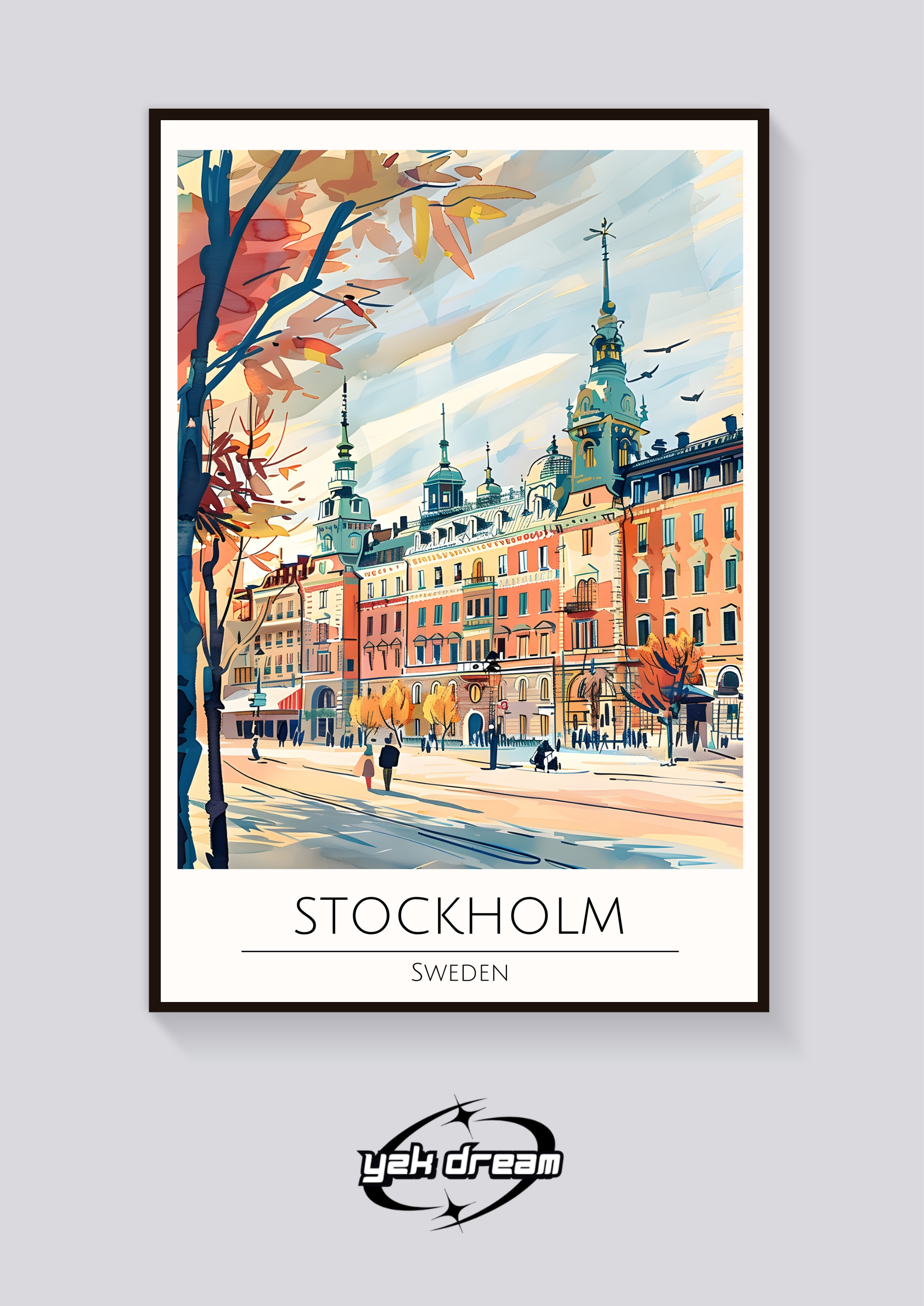 Stockholm Skyline Poster