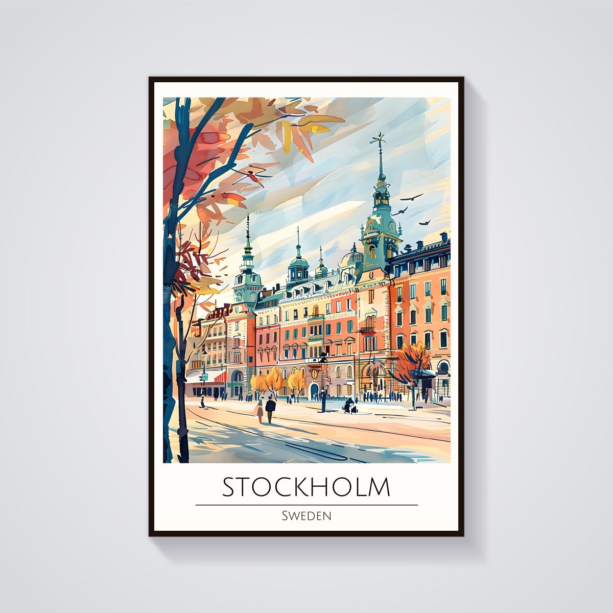 Stockholm Skyline Poster