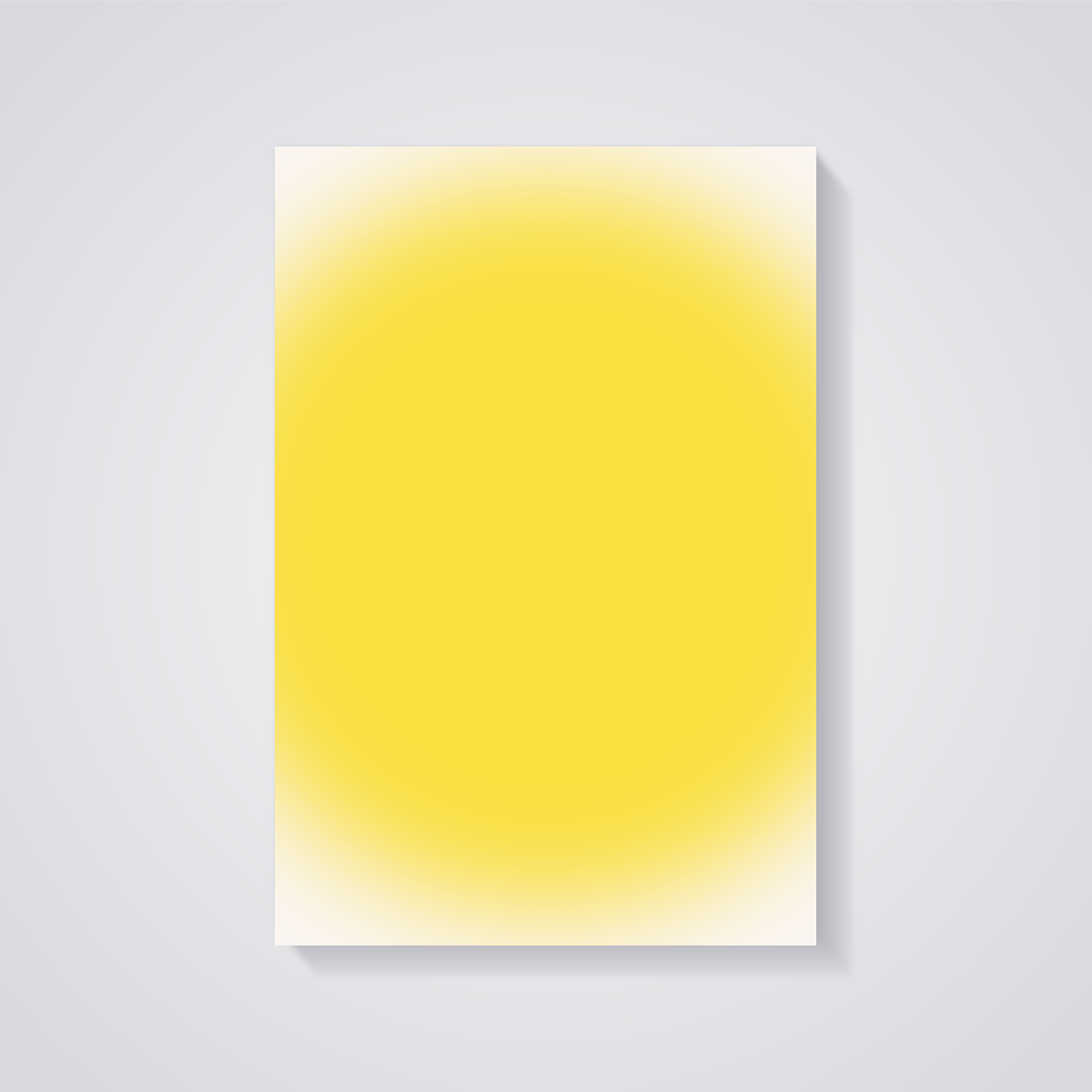 Sunshine Yellow Gradient Poster