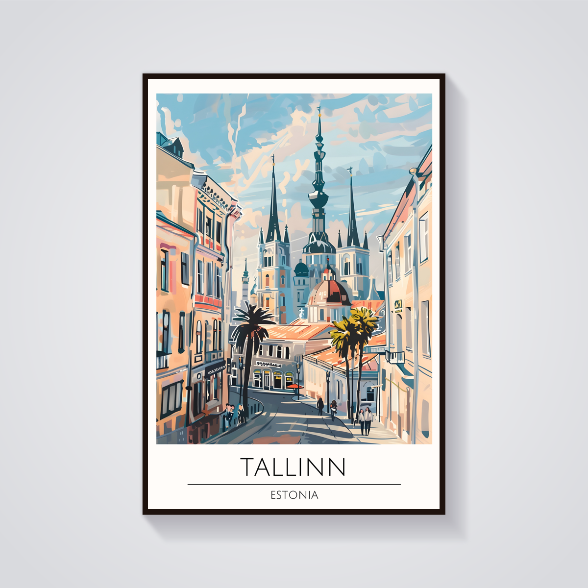 Tallinn Estonia View Poster