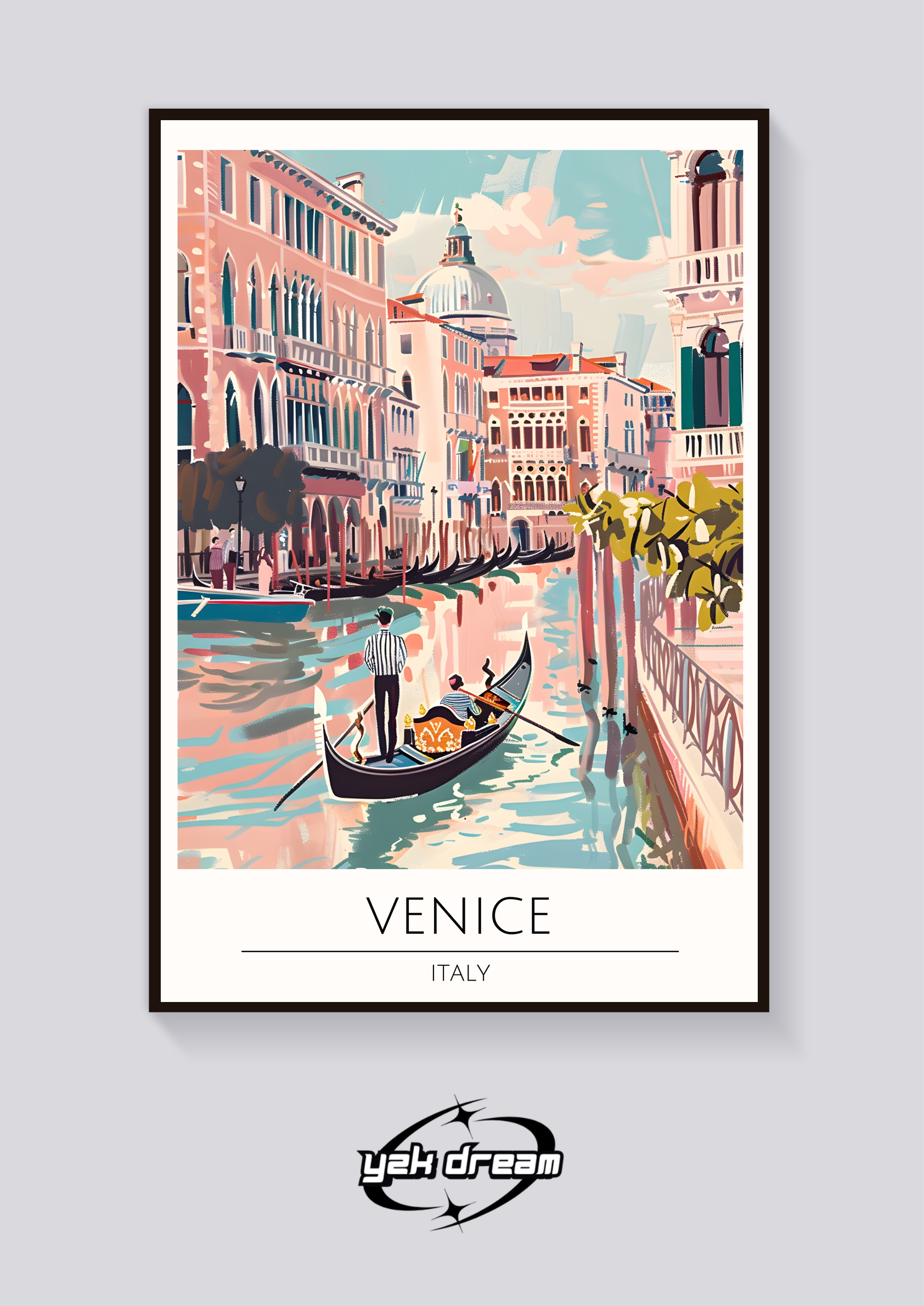 Venice Gondola Scene Poster