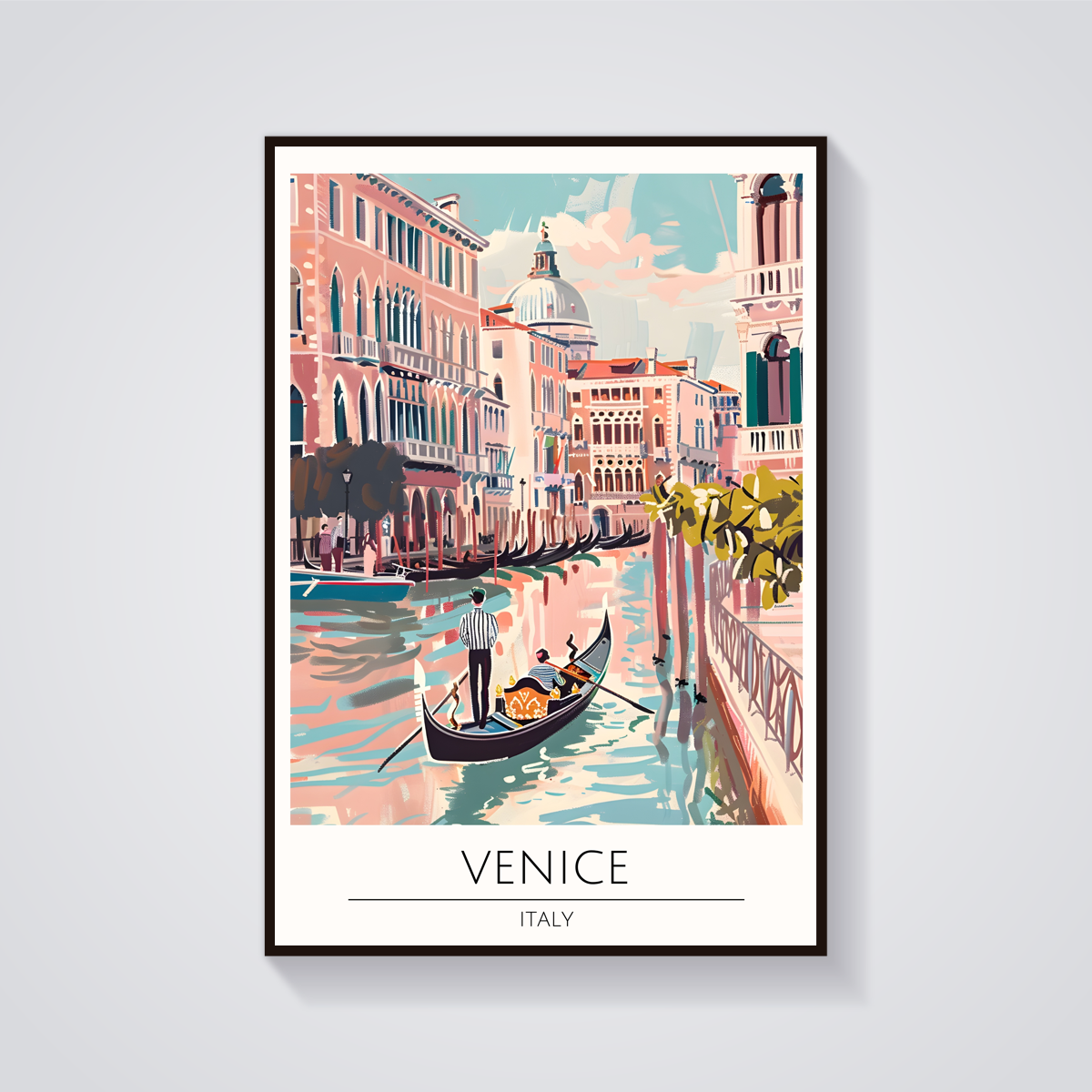 Venice Gondola Scene Poster
