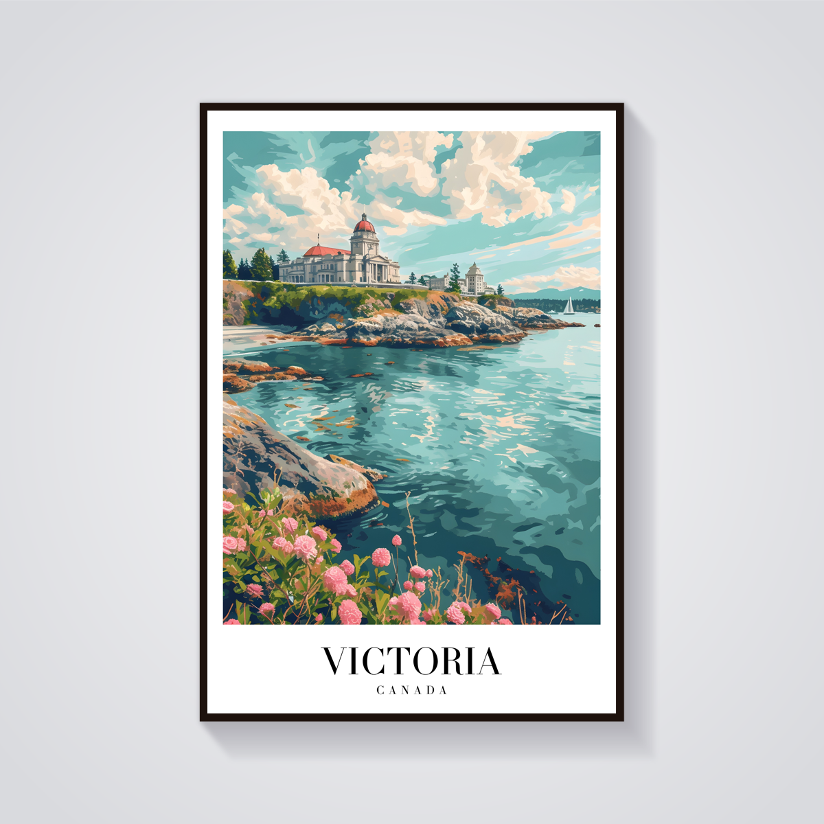 Victoria Parliament Vintage Poster