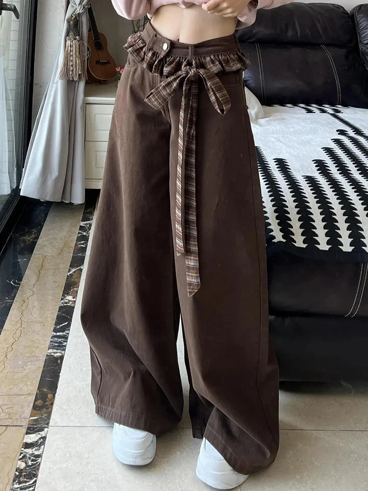 Vintage Baggy Brown Y2K High Waist Jeans