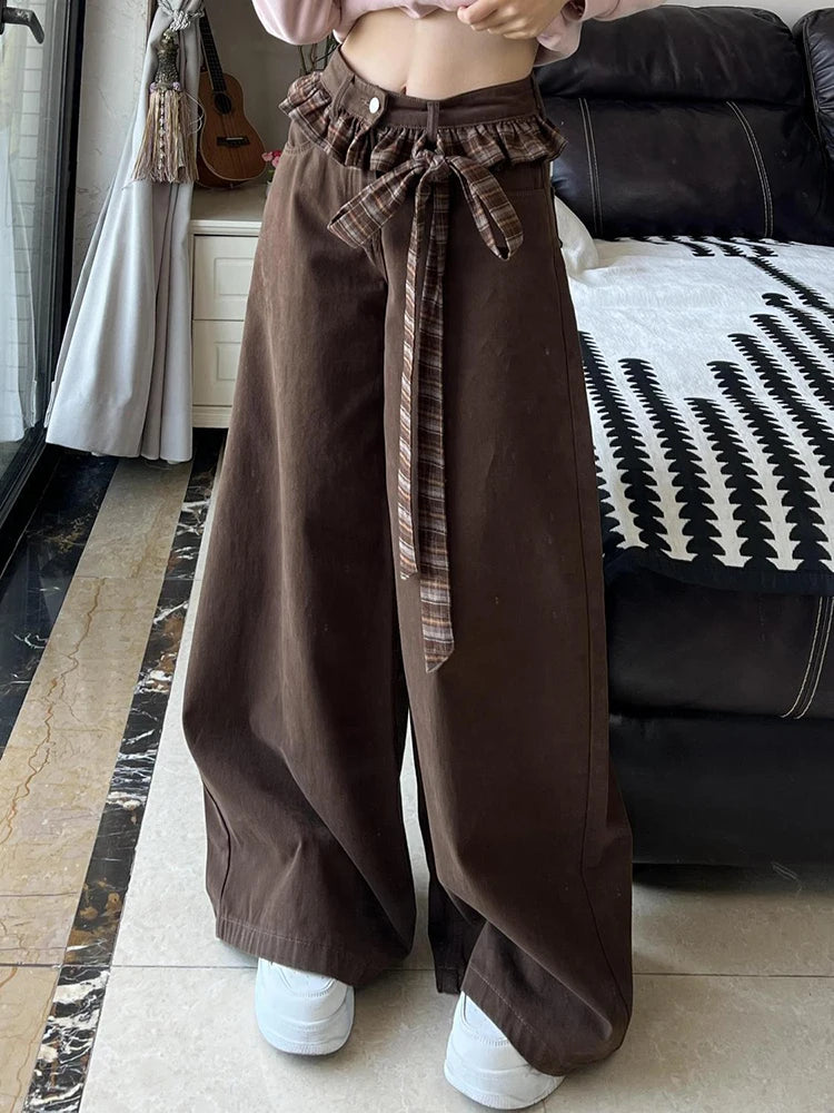Vintage Baggy Brown Y2K High Waist Jeans