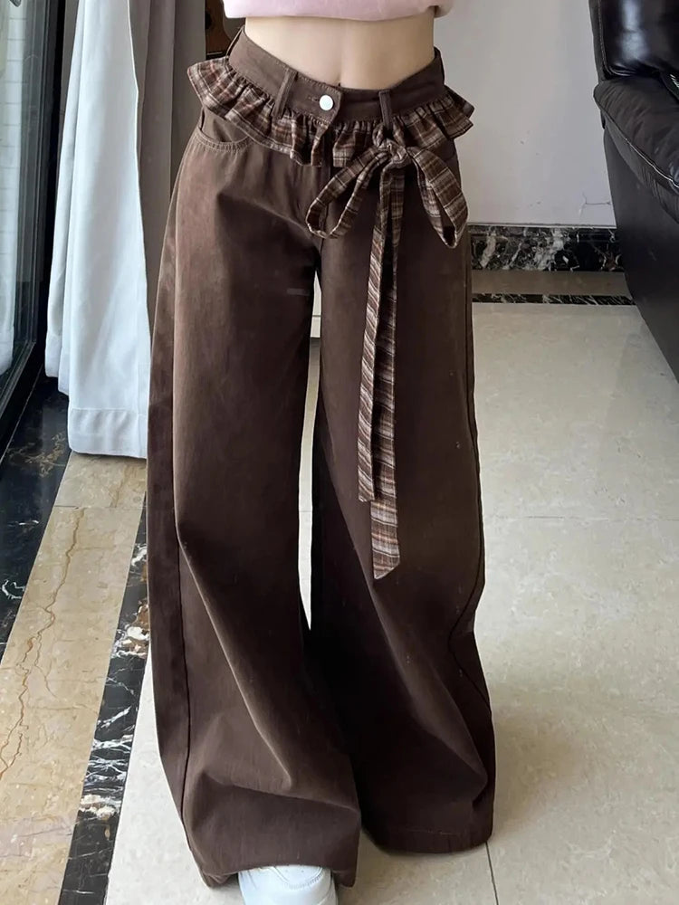 Vintage Baggy Brown Y2K High Waist Jeans