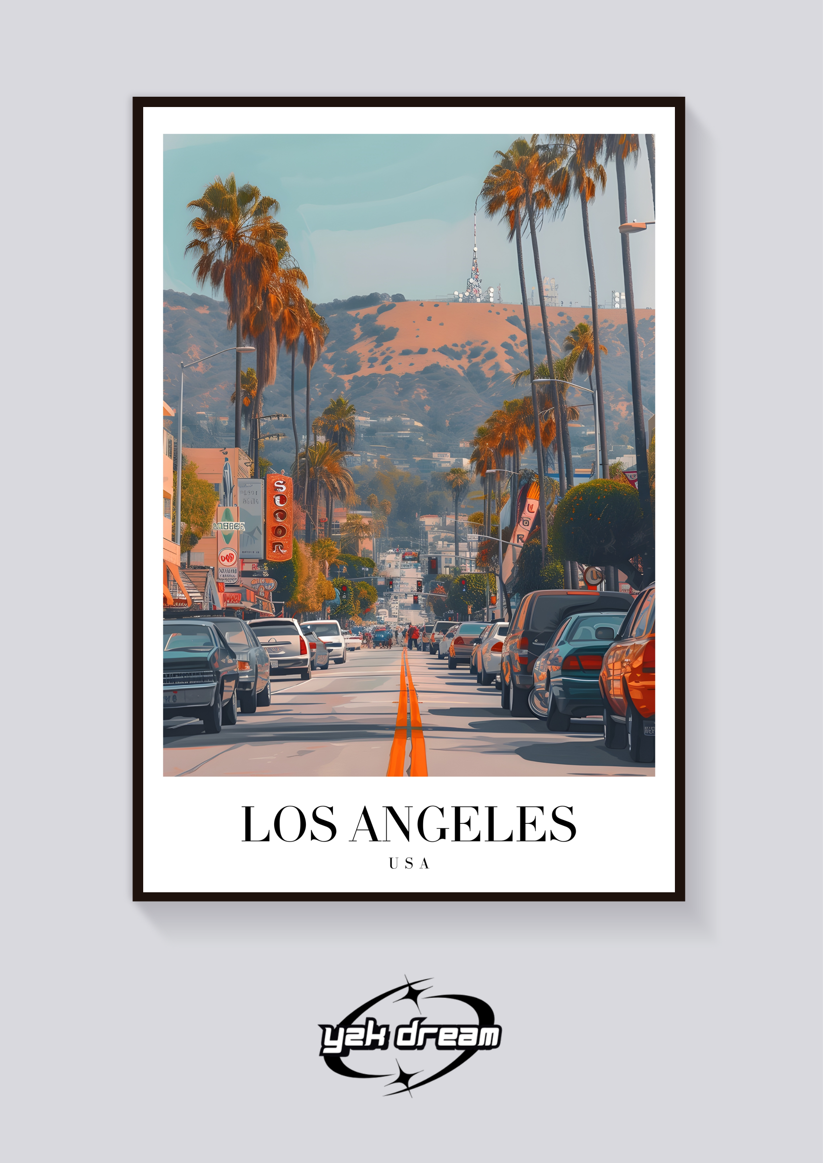 Vintage Los Angeles Street Poster