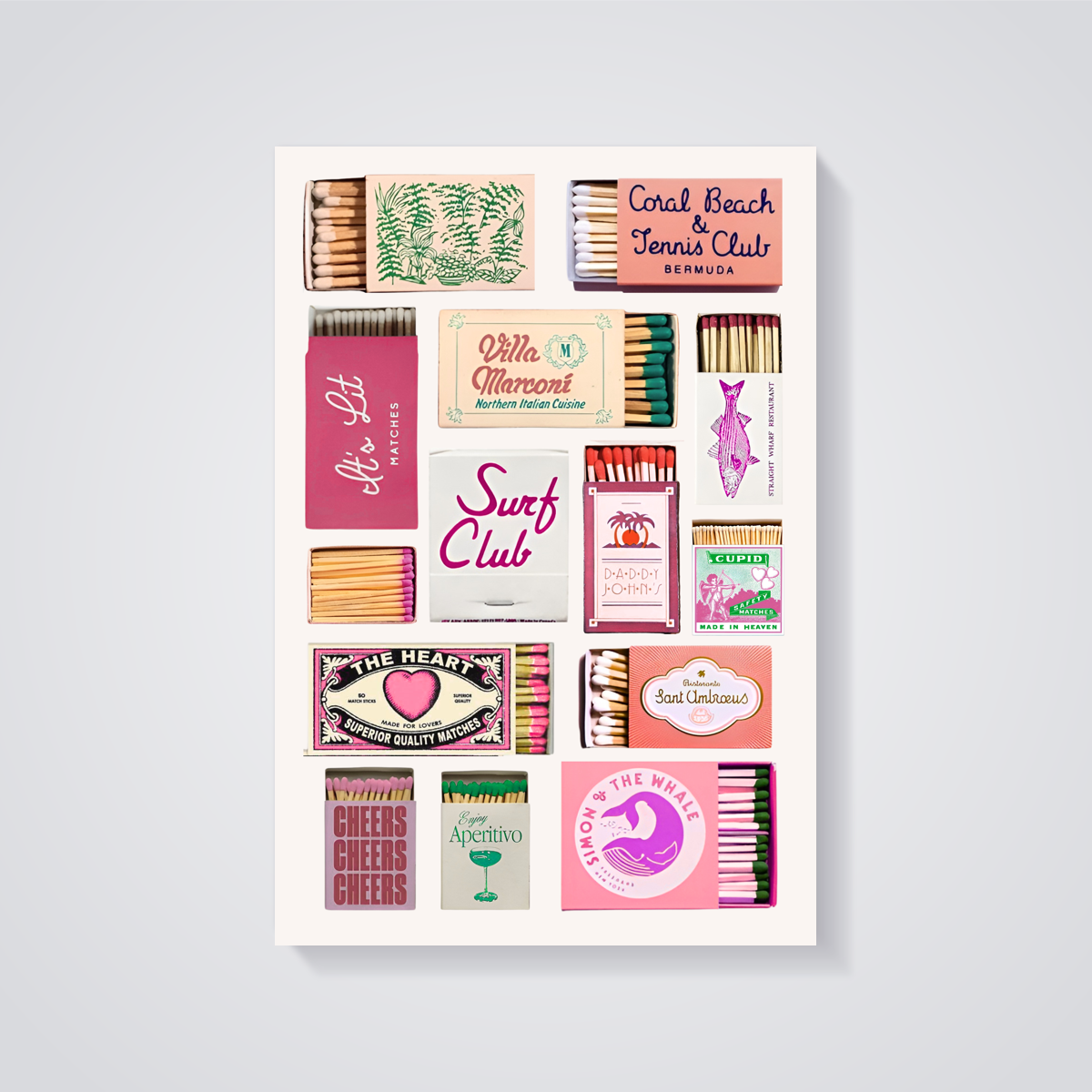 Vintage Matchbox Collection Poster