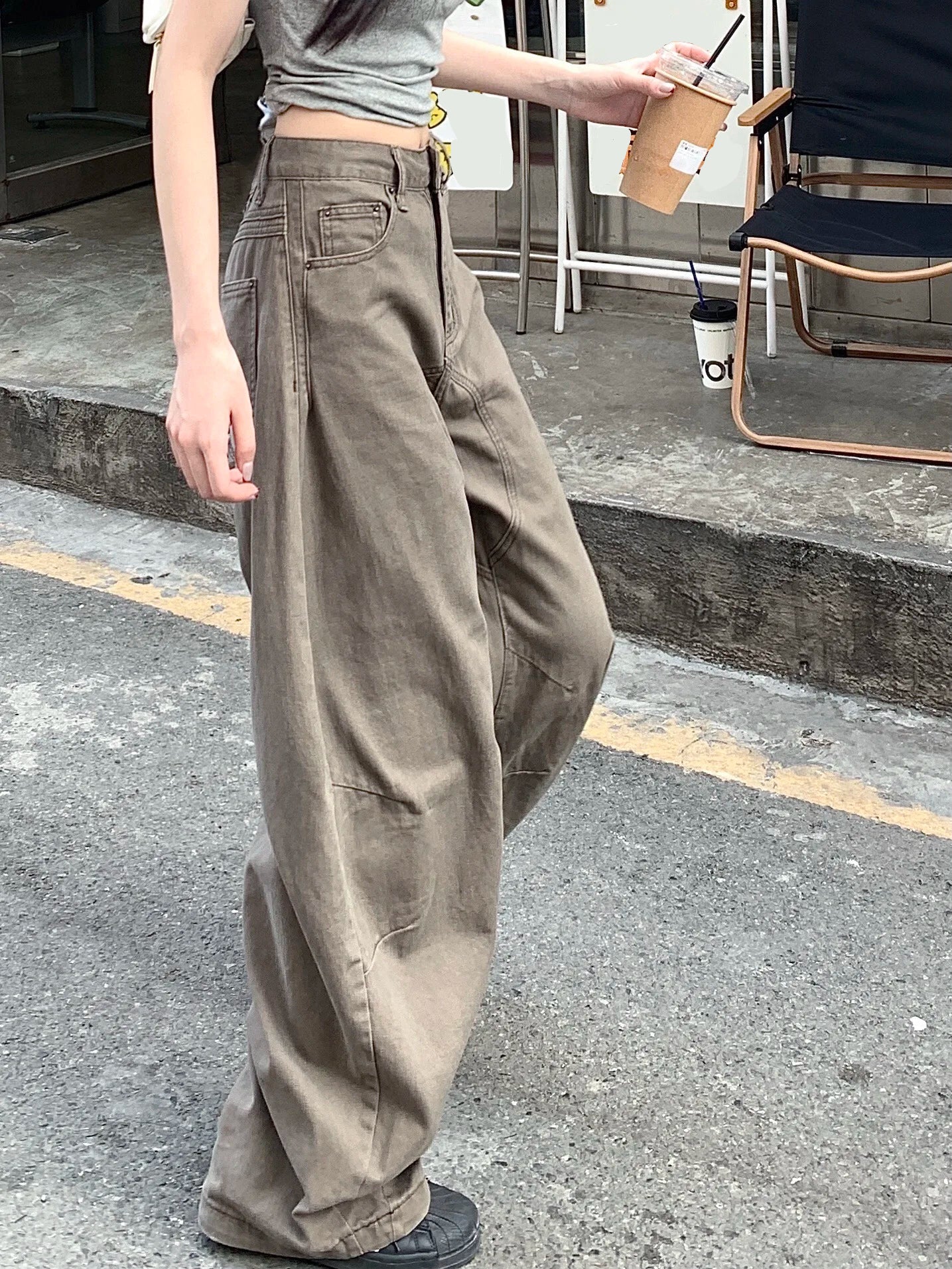 Vintage Y2K Baggy Barrel Cargo Jeans