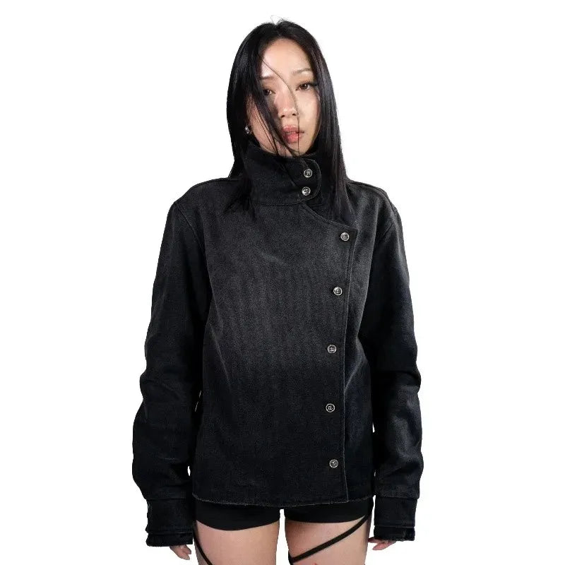 Vintage Y2K Black Fencing Jacket
