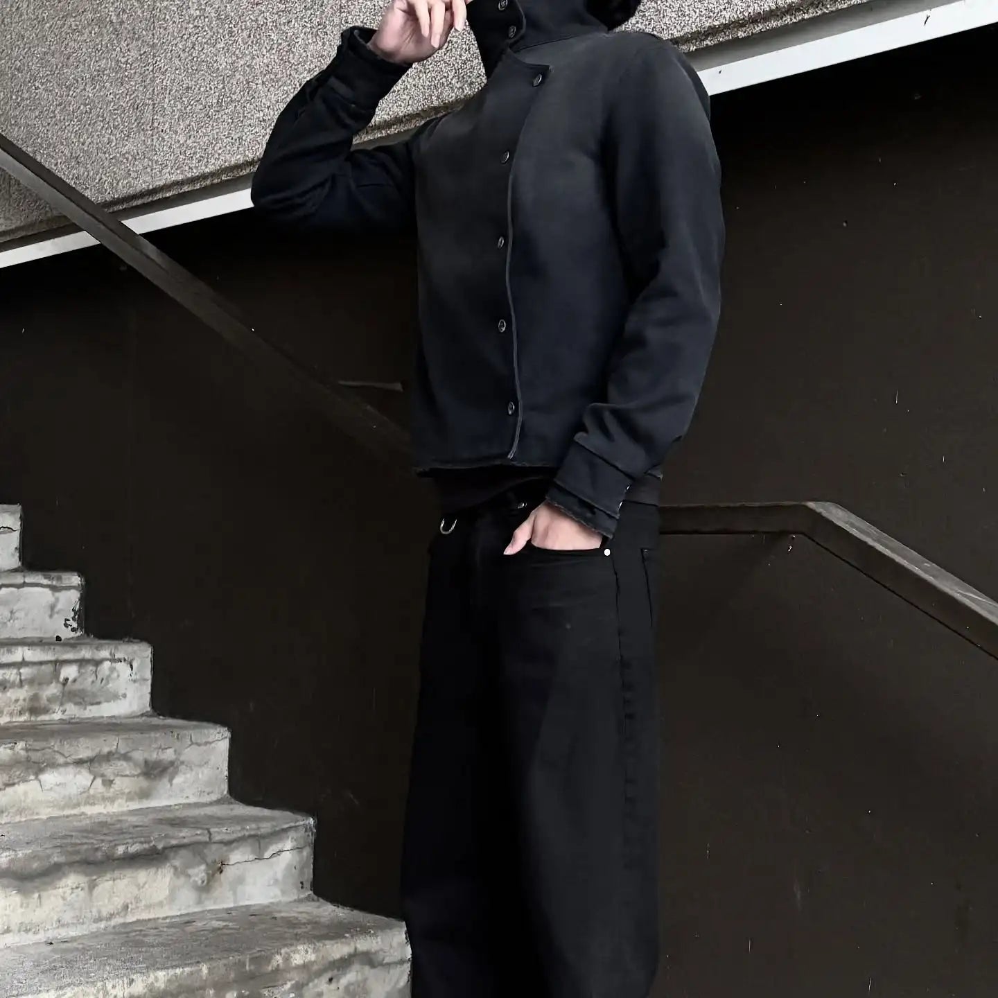 Vintage Y2K Black Fencing Jacket