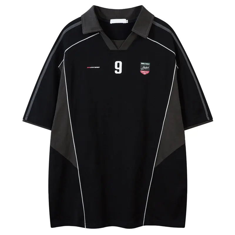 Vintage Y2K Collared Short Sleeve T Shirt