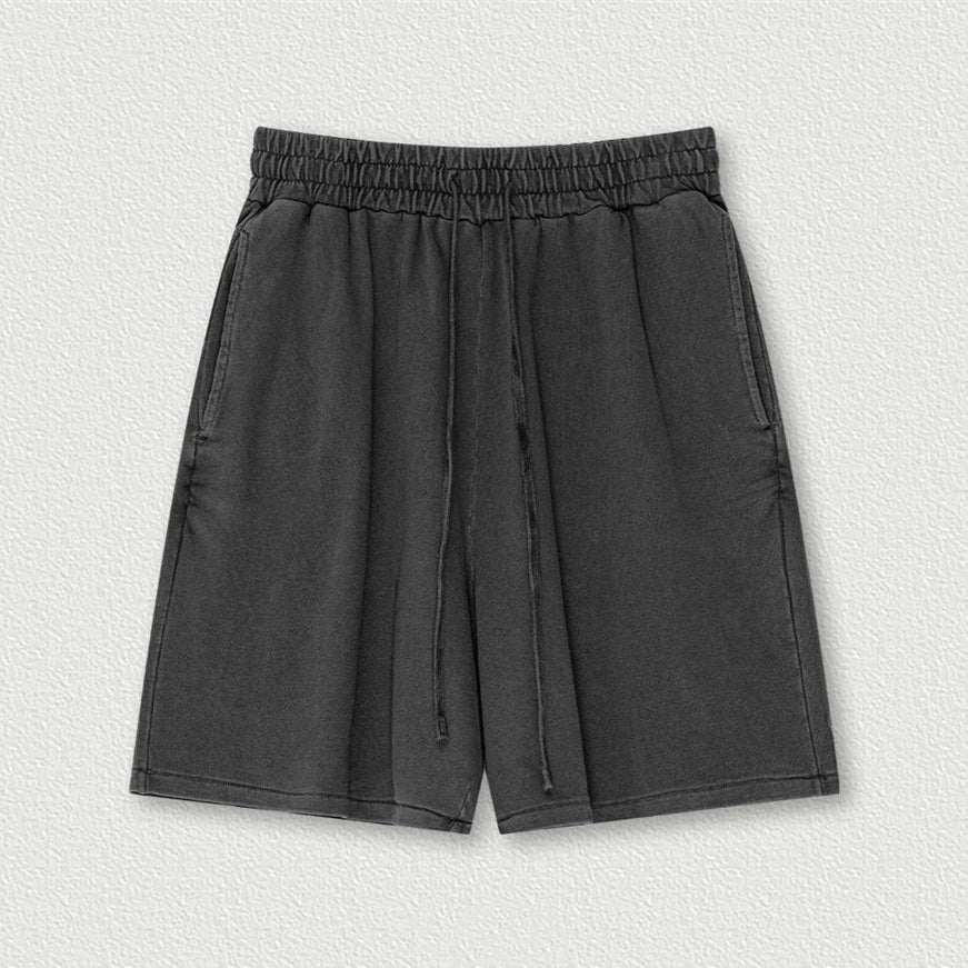 Washed Distressed Cotton Y2K Shorts