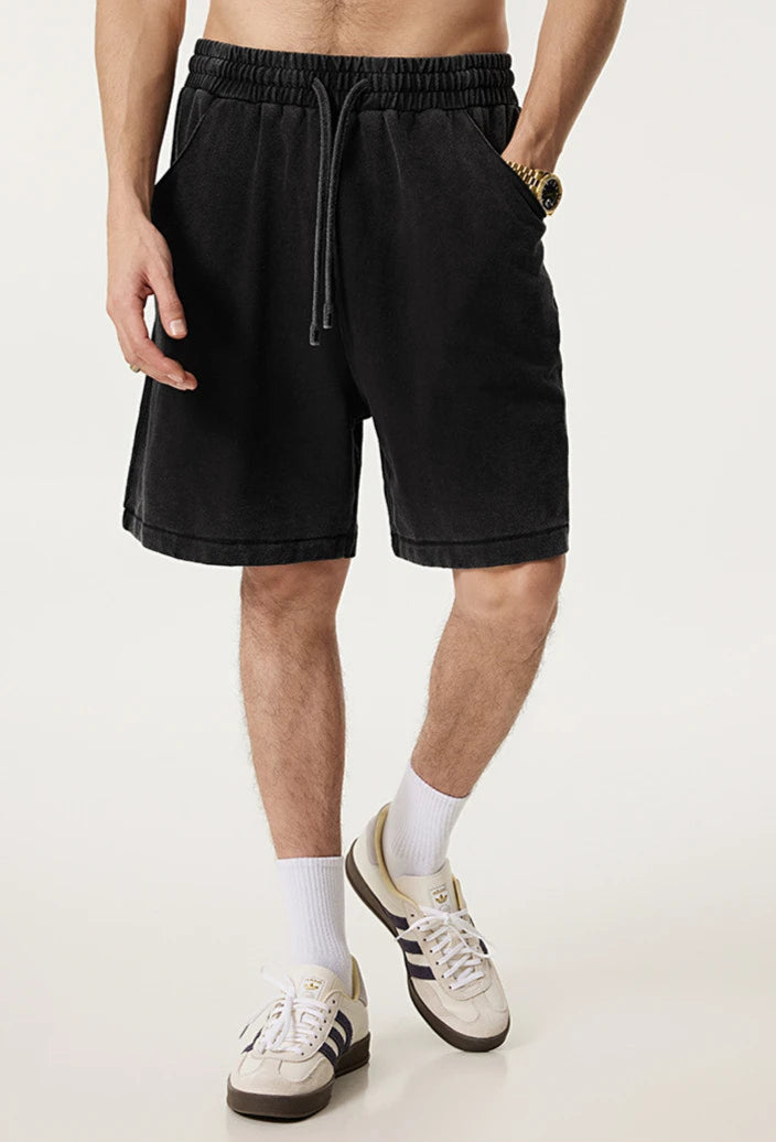 Washed Distressed Cotton Y2K Shorts