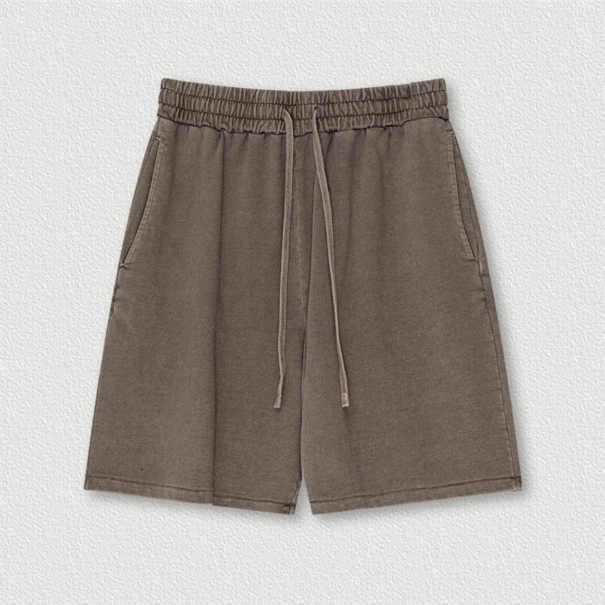 Washed Distressed Cotton Y2K Shorts
