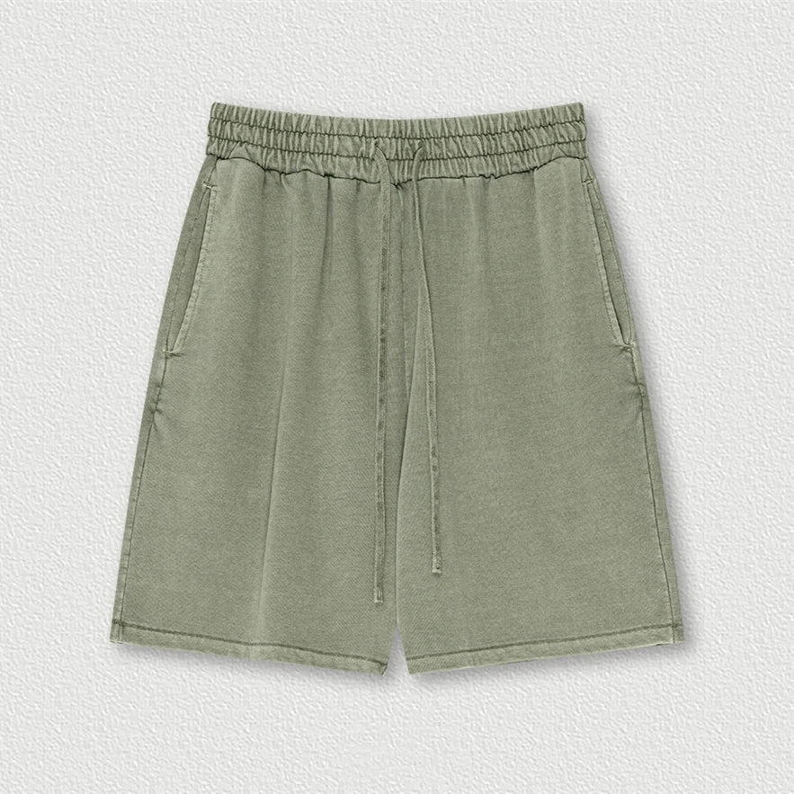 Washed Distressed Cotton Y2K Shorts