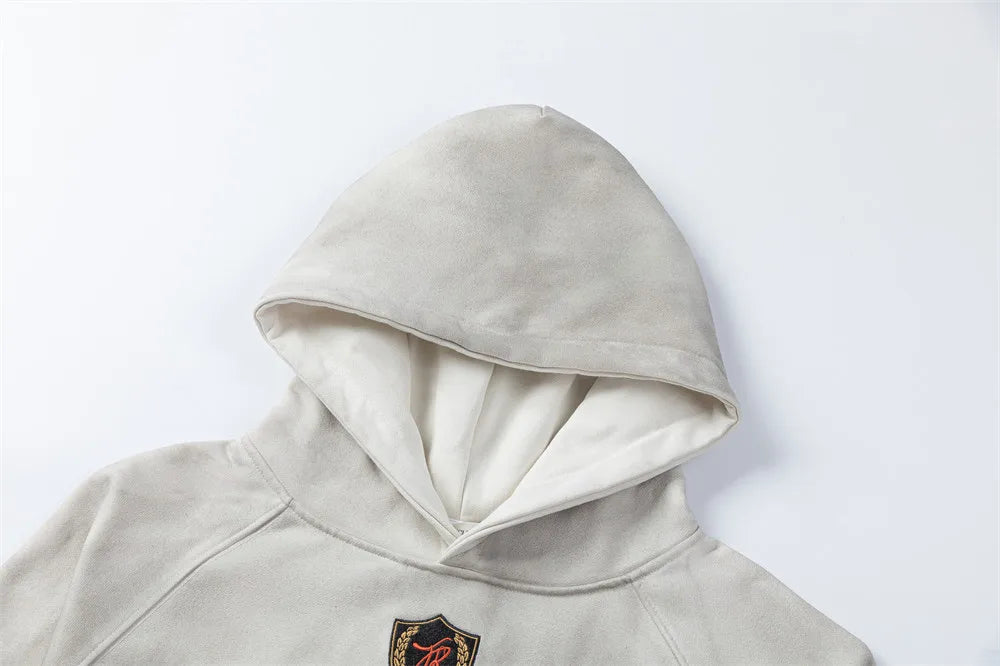 Washed Y2K Distressed Graphic Print Hoodie