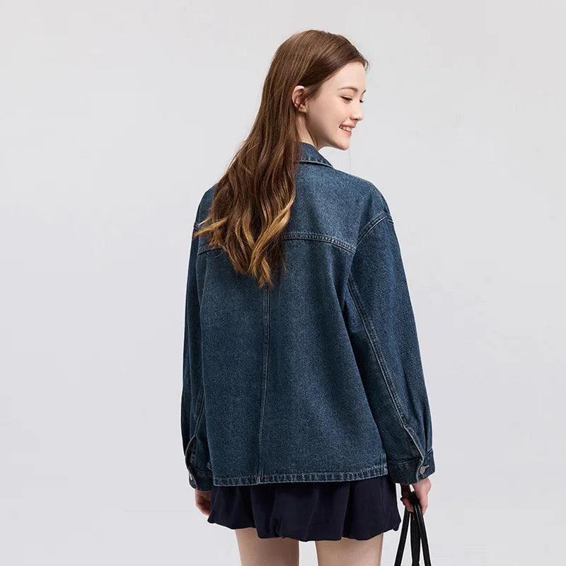 Womens Y2K Elegant Spring Denim Jacket