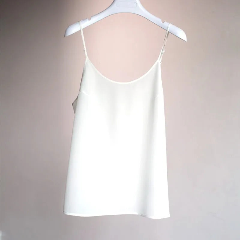 Y2K 100% Mulberry Silk Camisole Top