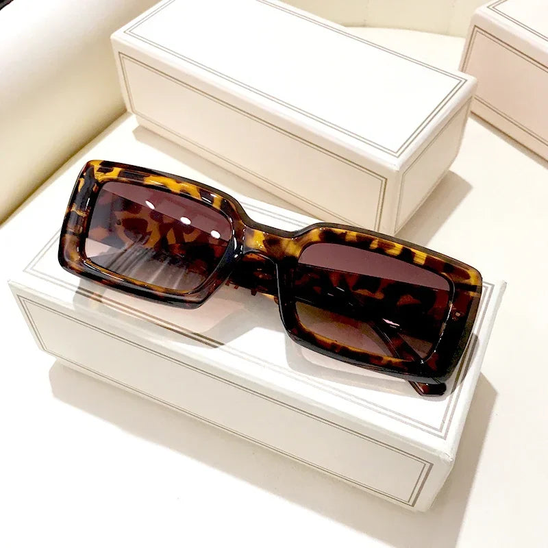Y2K 90s Square Frame Futuristic Sunglasses