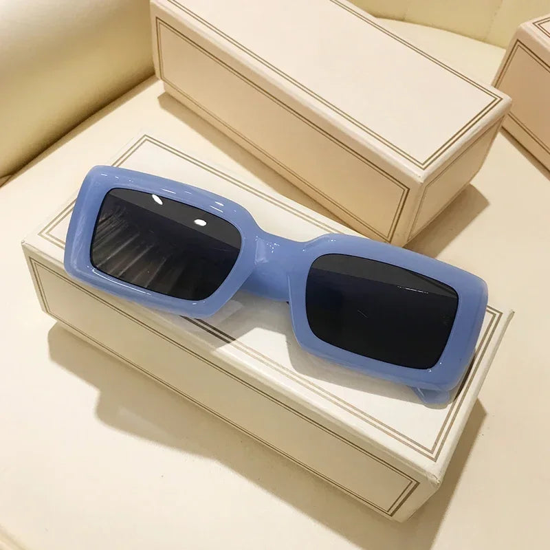 Y2K 90s Square Frame Futuristic Sunglasses