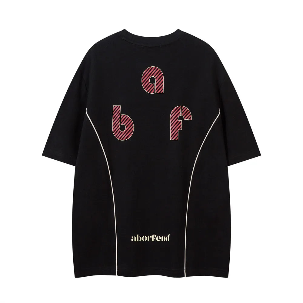 Y2K "ABF" 7 Crew Neck T Shirt