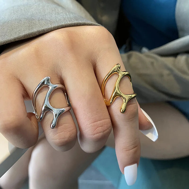 On sale Abstract metal ring